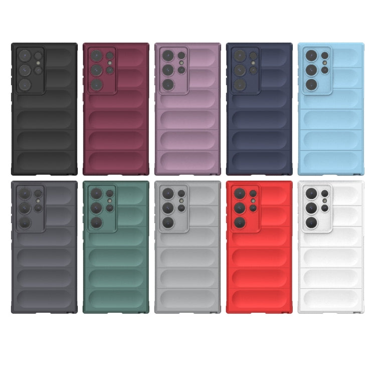 Samsung Galaxy S24 Ultra 5G Magic Shield TPU + Flannel Phone Case, showcasing its sleek design and protective features.